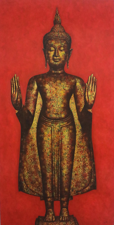 Acrylic Buddha Painting