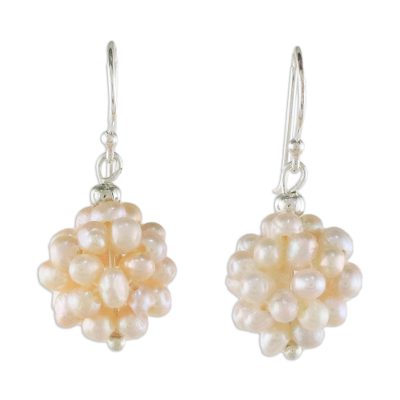 Pearl cluster earrings