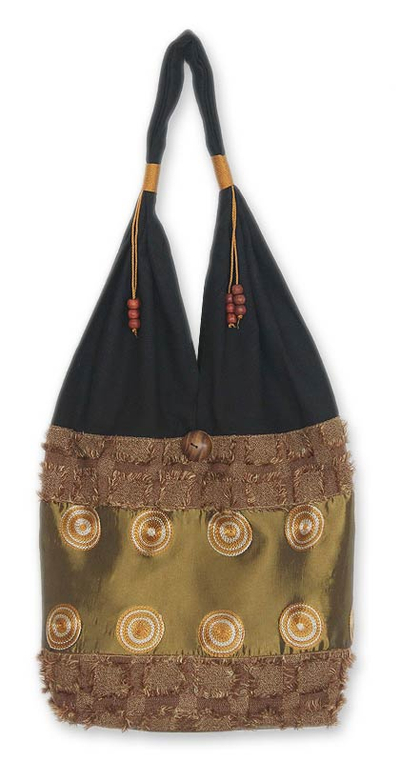 Handmade Cotton Shoulder Bag from Thailand