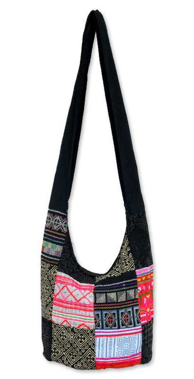 Handcrafted Hill Tribe Patchwork Sling Bag