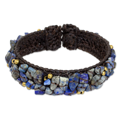 Fair Trade Lapis Lazuli Cuff Bracelet