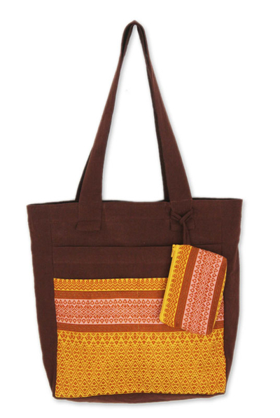 Cotton Tote Bag with Coin Purse