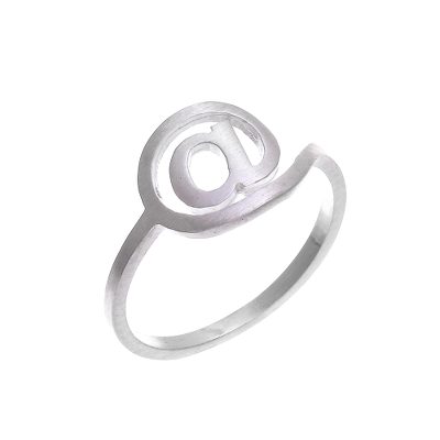 Modern Sterling Silver Ring