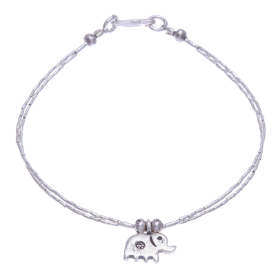 Hand Crafted Fine Silver Charm Bracelet
