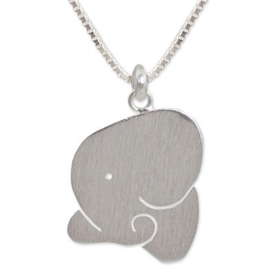 Sterling Silver Necklace Elephant Jewelry fromThailand