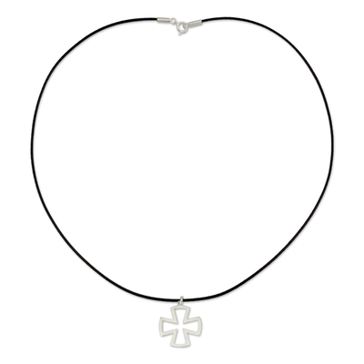 Sterling Silver Cross Necklace for Men Jewelry