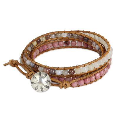 Karen Hill Tribe Handcrafted Gemstone Wrap Bracelet