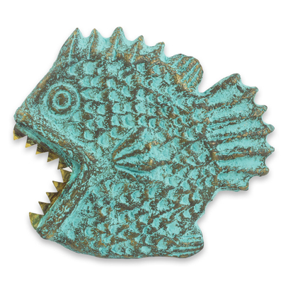 Fish Wall Adornment Handmade Recycled Paper Sculpture
