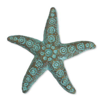 Recycled Paper Starfish Wall Art Sculpture Crafted by Hand