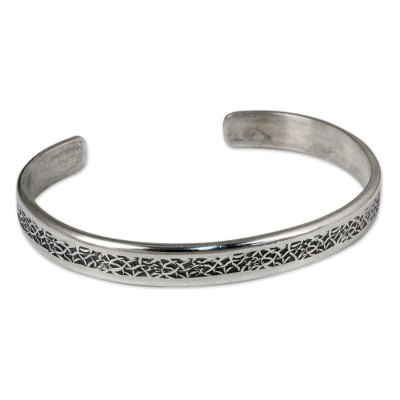 Thailand Sterling Silver Free Trade Cuff Bracelet