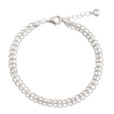 Artisan Crafted Sterling Silver Chain Bracelet from Thailand