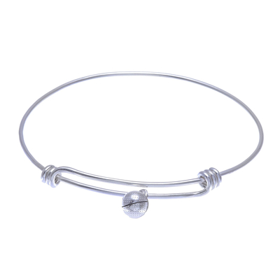 925 Sterling Silver Simple Charm Bracelet from Thailand