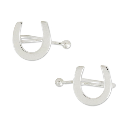925 Sterling Silver Horseshoe Ear Cuffs from Thailand