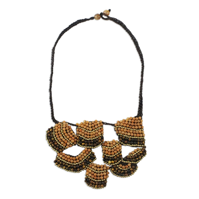 Multi-Gemstone Adjustable Pendant Necklace from Thailand