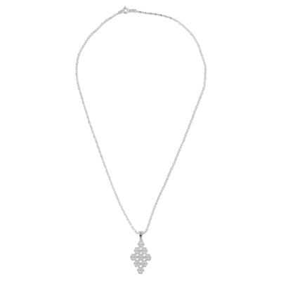 Sterling Silver Snowflake Pendant Necklace from Thailand