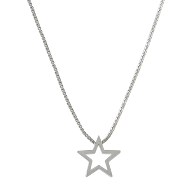 925 Sterling Silver Star Necklace Handcrafted in Thailand