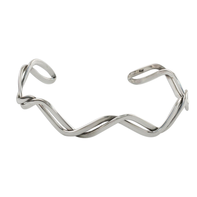 Sterling Silver Twisted Wire Cuff Bracelet