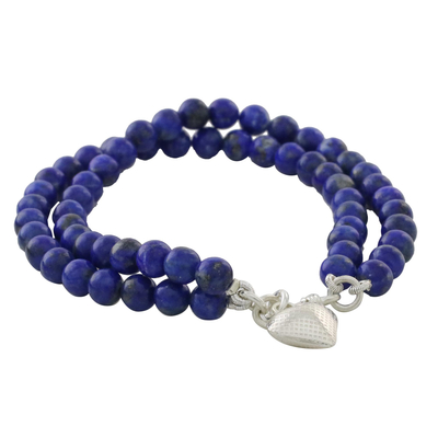 Lapis Lazuli Beaded Bracelet from Thailand