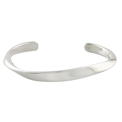 Wavy Sterling Silver Cuff Bracelet from Thailand