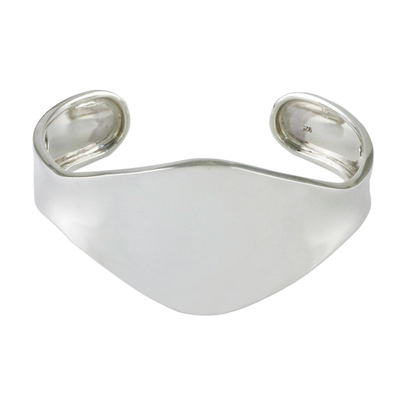 Shining Sterling Silver Cuff Bracelet from Thailand