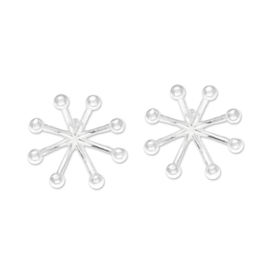 Sterling Silver Star Stud Earrings from Thailand