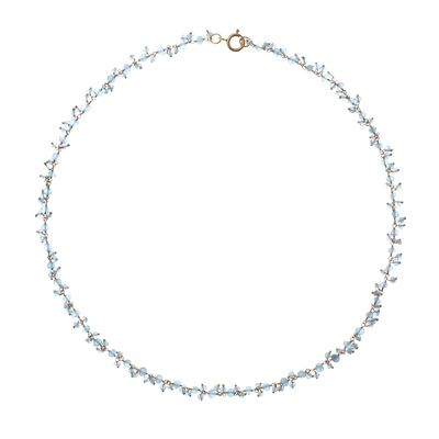 Gold-Plated Apatite Charm Necklace from Thailand