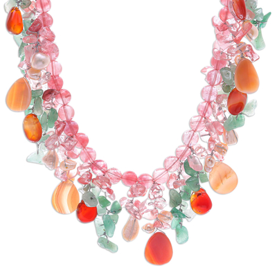 Colorful Multi-gemstone Beaded Necklace