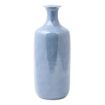 Handmade Celadon Ceramic Vase from Thailand
