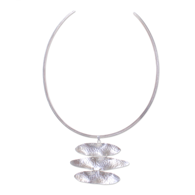 Handmade Sterling Silver Collar Necklace from Thailand