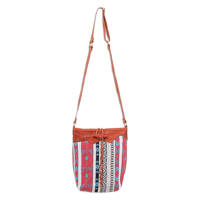 Patchwork Cotton Blend Sling Bag from Thailand