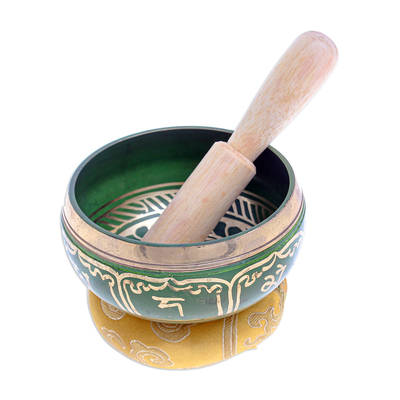 Hand Crafted Brass Alloy Singing Bowl Set (3 Pcs)