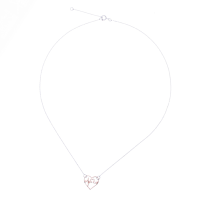 Heartbeat Theme Pendant Necklace
