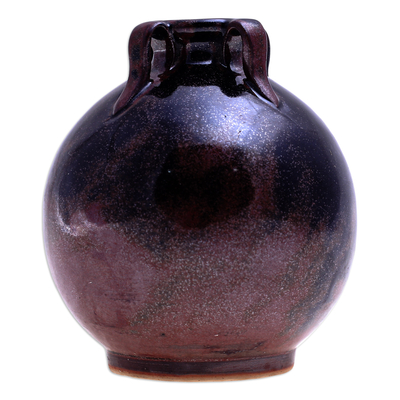 Brown Ceramic Bud Vase
