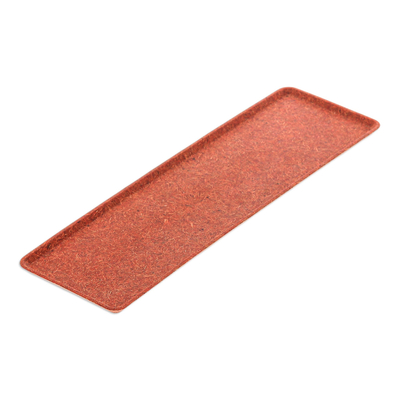 Rectangle Orange Bio-Composite Tray Made from Rice Husks