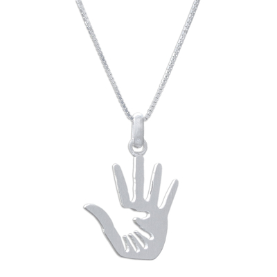Inspirational Sterling Silver Pendant Necklace from Thailand