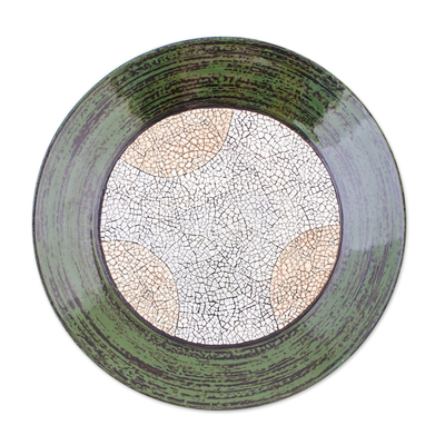 Eggshell mosaic centerpiece