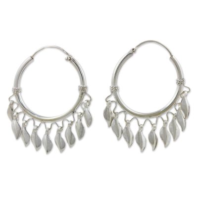 Handcrafted Sterling Silver Hoop Earrings